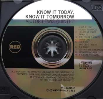 CD Victor Lewis: Know It Today, Know It Tomorrow 495385