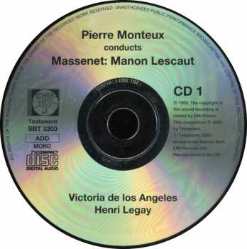 3CD Victoria De Los Angeles: Manon / La Demoiselle Élue / Les Nuits D'Été 334142