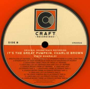 LP Vince Guaraldi: It's The Great Pumpkin, Charlie Brown (Original Soundtrack Recording) CLR | LTD 502152