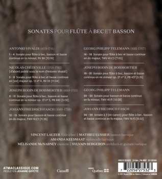 CD Vincent Lauzer: Sonates Pour Flûte à Bec Et Basson  351160