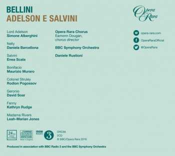 2CD Vincenzo Bellini: Adelson E Salvini 48923