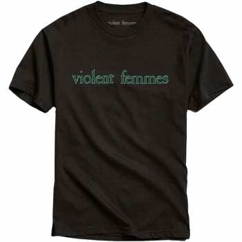 Merch Violent Femmes: Tričko Green Vintage Logo Violent Femmes  S