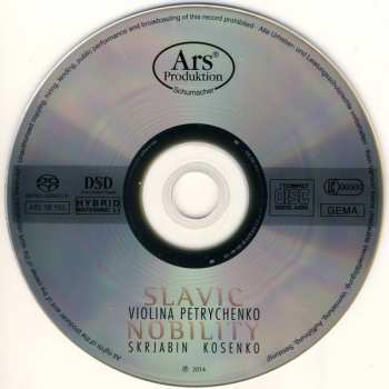 SACD Violina Petrychenko: Slavic Nobility - Piano Works 312404
