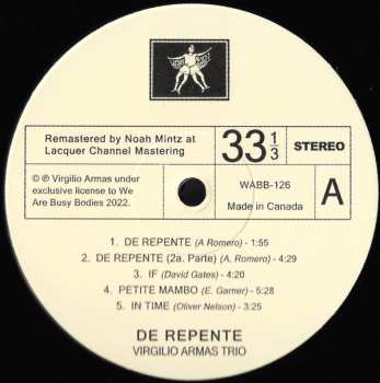LP Virgilio Armas Trio: De Repente 406725