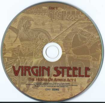3CD Virgin Steele: The House Of Atreus Act I & II (A Barbaric-Romantic Opera) 16605