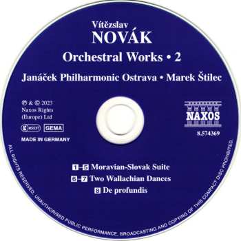 CD Vítězslav Novák: Orchestral Works • 2 443212