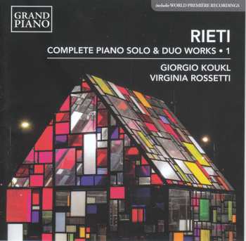 Album Vittorio Rieti: Klavierwerke & Werke Für 2 Klaviere Vol.1