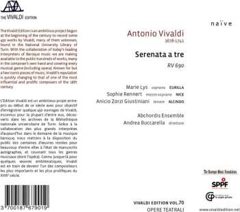 CD Antonio Vivaldi: Serenata a Tre, RV 690 450338