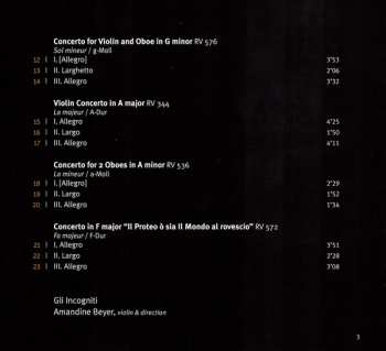 CD Antonio Vivaldi: Il Mondo Al Rovescio (Concerti Con Molti Istromenti) 429094
