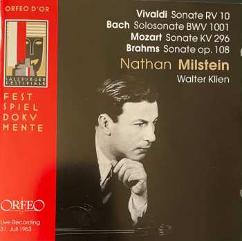 Album Antonio Vivaldi: Nathan Milstein - Salzburger Festspiele 1963