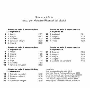 CD Antonio Vivaldi: Per Pisendel Violin Sonatas 414963