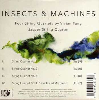 CD Jasper String Quartet: Insects & Machines, Quartets Of Vivian Fung
