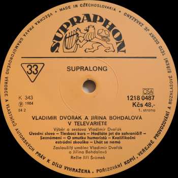 LP Jiřina Bohdalová: V Televarieté