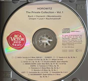 CD Vladimir Horowitz: The Private Collection, Vol. 1