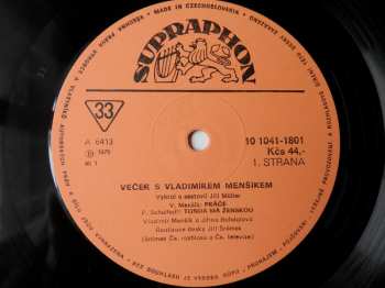 LP Vladimír Menšík: Večer S Vladimírem Menšíkem 1 43817