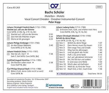 CD Vocal Concert Dresden: Bachs Schüler - Motetten • Motets 158031