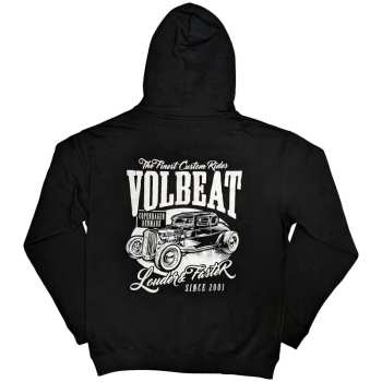 Merch Volbeat: Volbeat Unisex Zipped Hoodie: Louder And Faster (back Print) (small) S