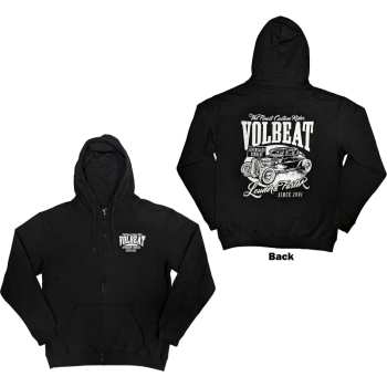 Merch Volbeat: Volbeat Unisex Zipped Hoodie: Louder And Faster (back Print) (small) S