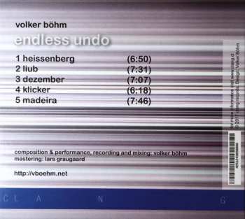 CD Volker Böhm: Endless Undo 255954