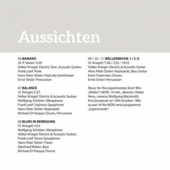 CD Volker Kriegel: Schöne Aussichten 107770