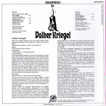 CD Volker Kriegel: With A Little Help From My Friends 100818