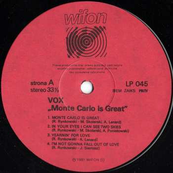 LP VOX: Monte Carlo Is Great 42109