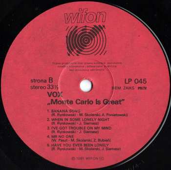LP VOX: Monte Carlo Is Great 42109