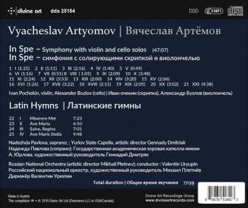 CD Vyacheslav Artyomov: In Spe; Latin Hymns 394595