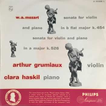 Album Wolfgang Amadeus Mozart: Sonata For Violin And Piano In B Flat Major K. 454 / Sonata For Violin And Piano In A Major K. 526