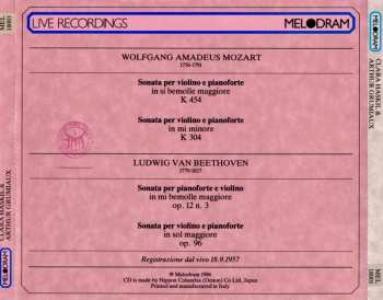 CD Wolfgang Amadeus Mozart: 2 Sonaten Für Klavier Und Violine KV 454 & 526 / 2 Sonatas For Piano And Violin  427038