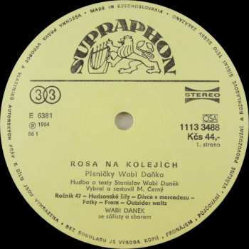 LP Wabi Daněk: Rosa Na Kolejích (Písničky Wabi Daňka) 148667
