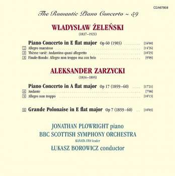 CD Władysław Żeleński: Concerto In E Flat Major, Op. 60 / Concerto In A Flat Major, Op. 17 • Grande Polonaise, Op. 7 329440