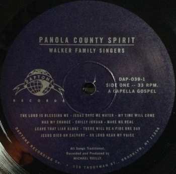LP Walker Family Singers: Panola County Spirit 59924