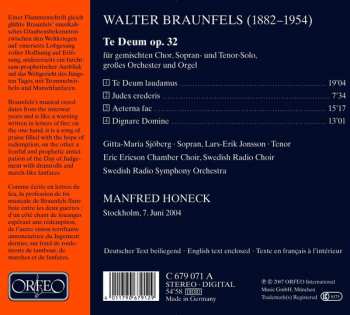 CD Walter Braunfels: Braunfels: Te Deum 114884