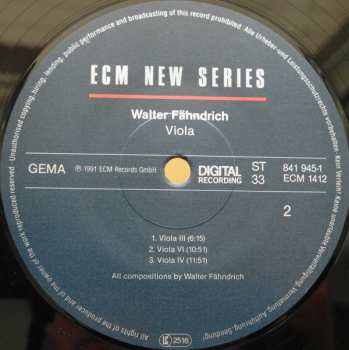 LP Walter Fähndrich: Viola 64962