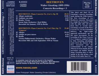 CD Walter Gieseking: Concerto Recordings 3 114677