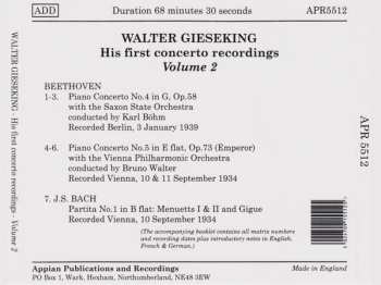 CD Walter Gieseking: His First Concerto Recordings Volume 2 318820