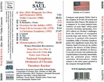 CD Walter Saul: Kiev 2014 / Violin Concerto / A Christmas Symphony / Metamorphosis 308079