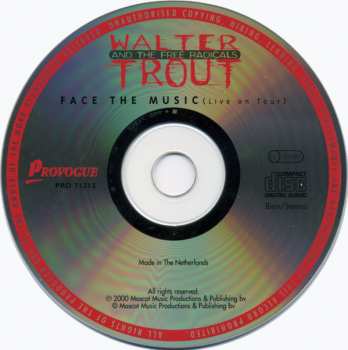 CD Walter Trout And The Free Radicals: Face The Music (Live On Tour) 309690