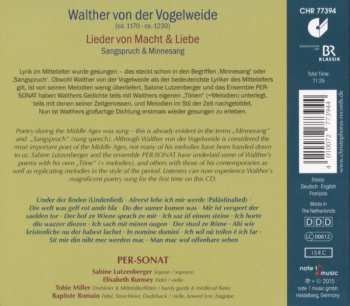 CD Walther Von Der Vogelweide: Lieder Von Macht & Liebe 372863