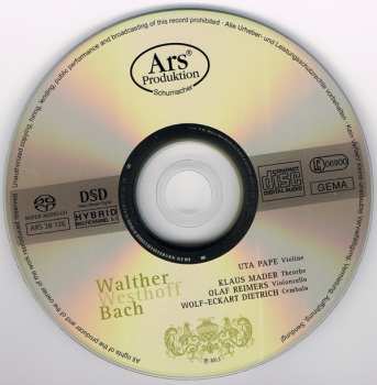 SACD Johann Jakob Walther: Walther Westhoff Bach 467061
