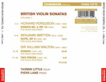 CD Sir William Walton: British Violin Sonatas Volume One 517161