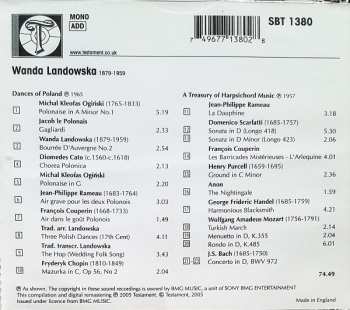 CD Wanda Landowska: Dances Of Ancient Poland • A Treasury Of Harpsichord Music 316120