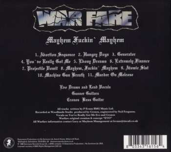 CD Warfare: Mayhem Fuckin' Mayhem (Hardcore 87) DIGI 23079