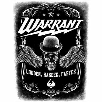 Merch Warrant: Zádová Nášivka Louder Harder Faster