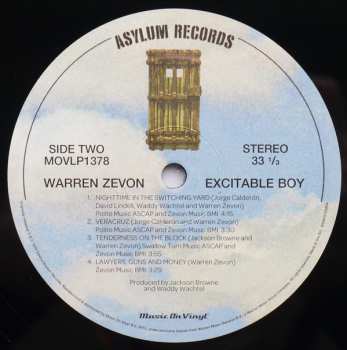 LP Warren Zevon: Excitable Boy 11883
