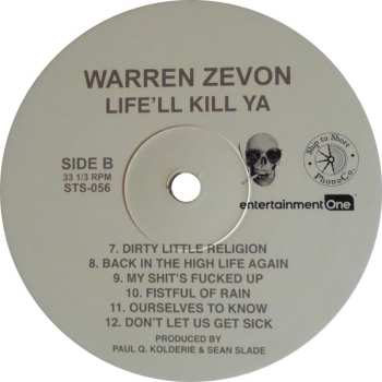 LP Warren Zevon: Life'll Kill Ya CLR 449112
