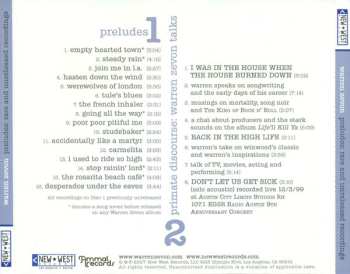 2CD Warren Zevon: Preludes: Rare And Unreleased Recordings