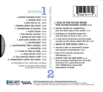 2CD Warren Zevon: Preludes: Rare And Unreleased Recordings