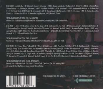 3CD Warren Zevon: The Broadcast Archives 434505